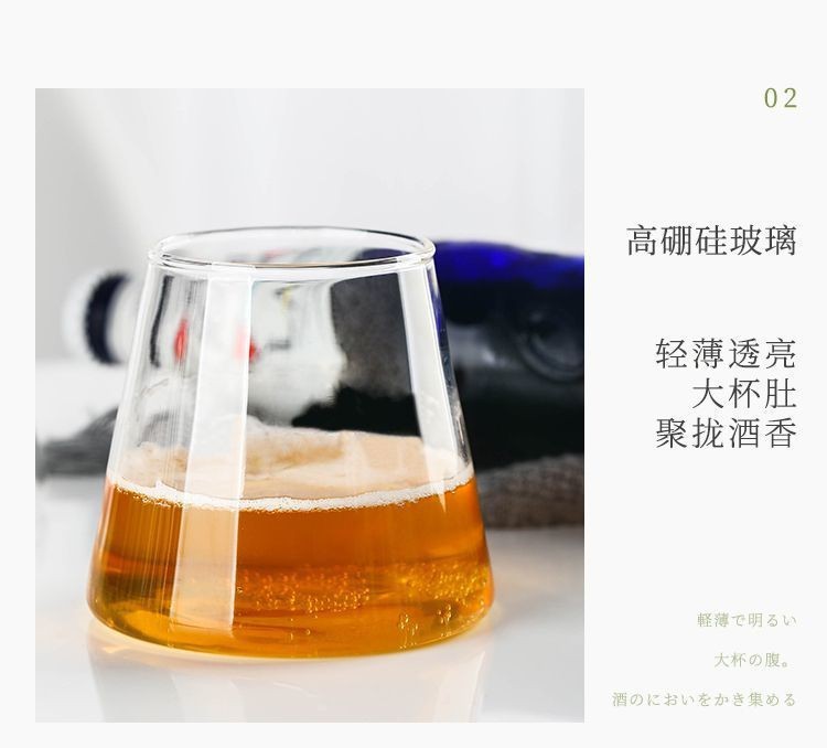 Creativo estilo japonés taza de vidrio de mt. Fuji resistente a altas temperaturas taza de agua transparente taza de jugo taza de leche para el desayuno casero taza de bebida pic 3