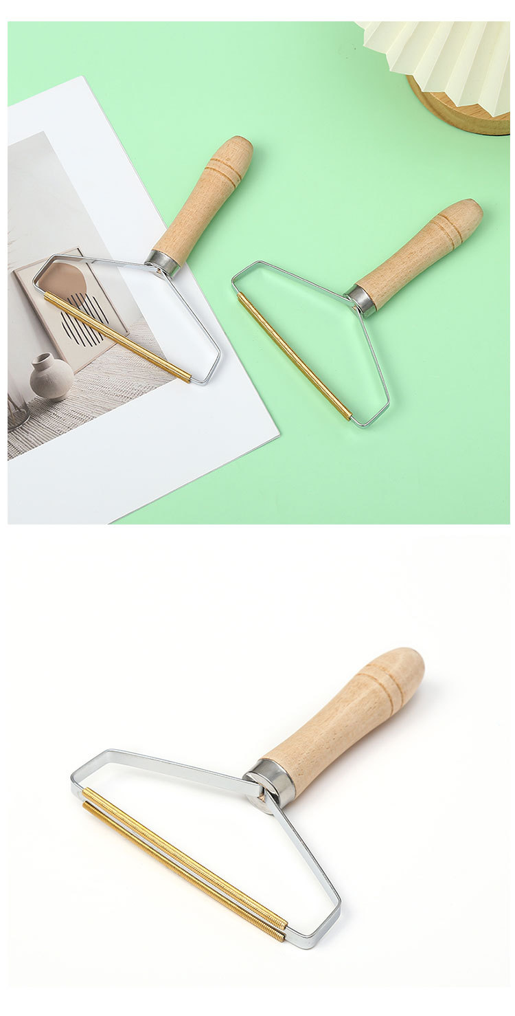 刮毛器手动木质手柄去毛器干洗店衣物地毯剔除毛器宠物刮毛器详情11