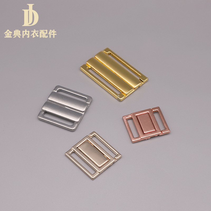 Golden Classic Alloy buttoned metal combination decorative alloy buckle swimwear, breastfeeding underwear adjustable button underwear accessories pic 5