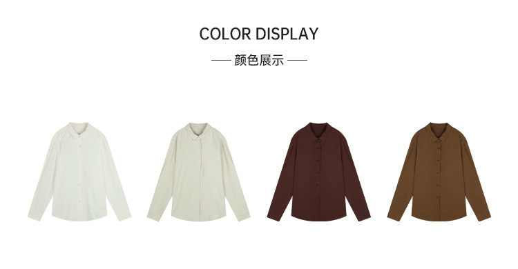 CLEAN simple and high-quality inner layer shirt for women 2024 Thirteen Factories Winter New skin-friendly and Comfortable Shirt 52288 pic 11