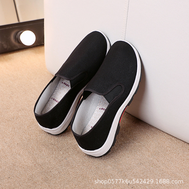 鞋子男黑布鞋中老年爸爸鞋布鞋男工地建筑防臭防滑工作鞋详情19