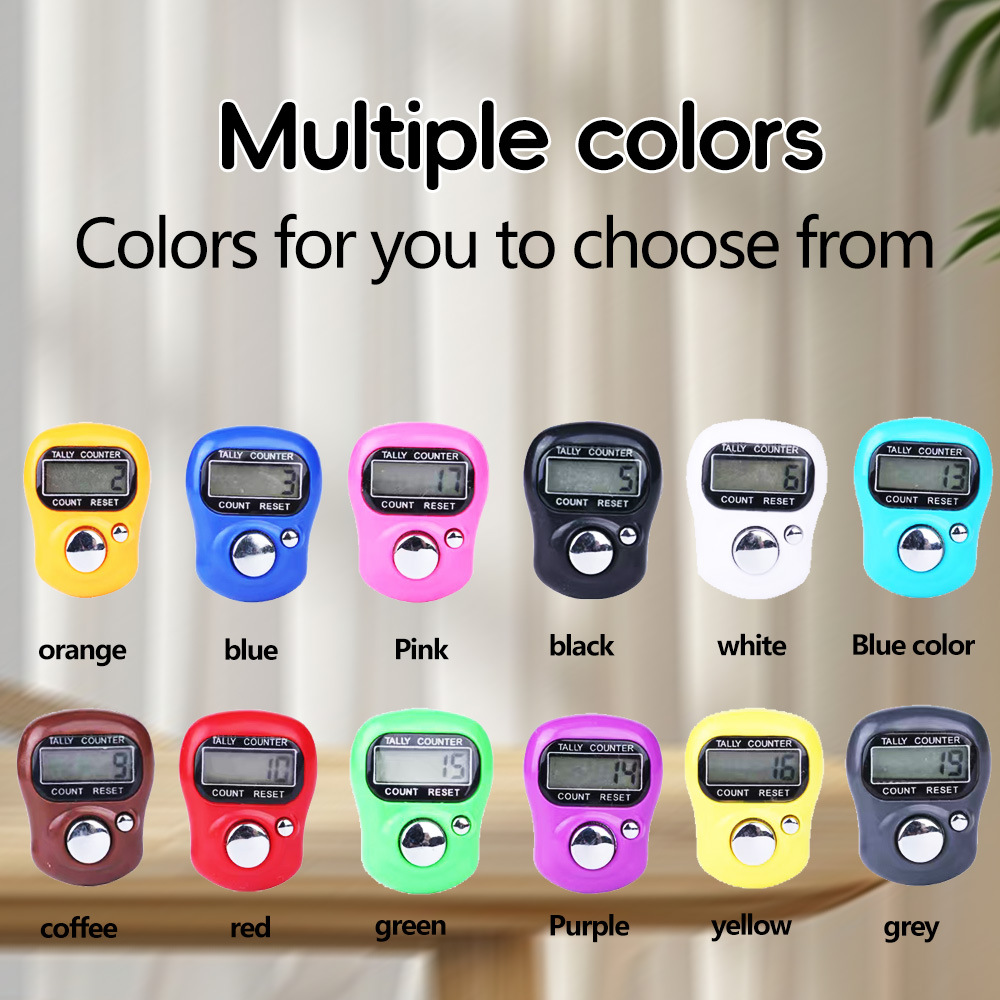 1011 White Card color box set, 15 colors to choose from, 24 pieces per color box, popular ring style electronic counter in the Middle East pic 6