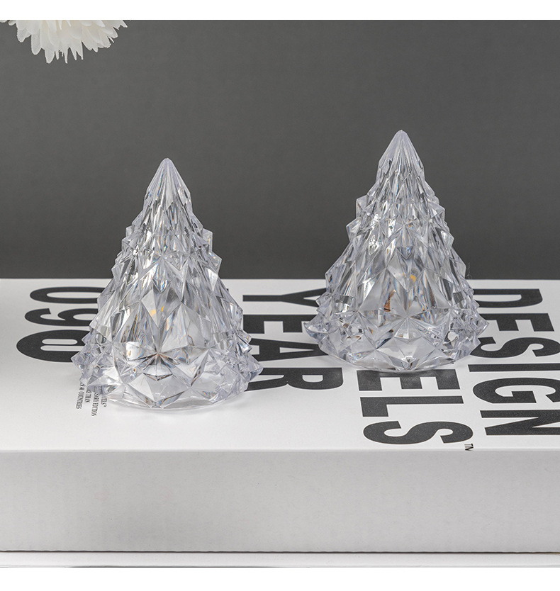 Wholesale Christmas decorations, diamond and crystal ambient lights, restaurant ornaments, acrylic led Christmas trees and night lights pic 9