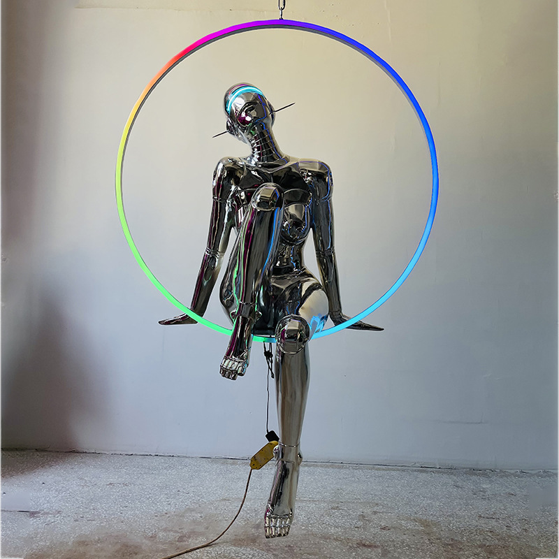 The electroplated Kongshanji light luxury living room floor-standing sculpture, the opening of the shopping mall, the moving-in gift, the craft display items, the trendy brand, and the decoration customers pic 10