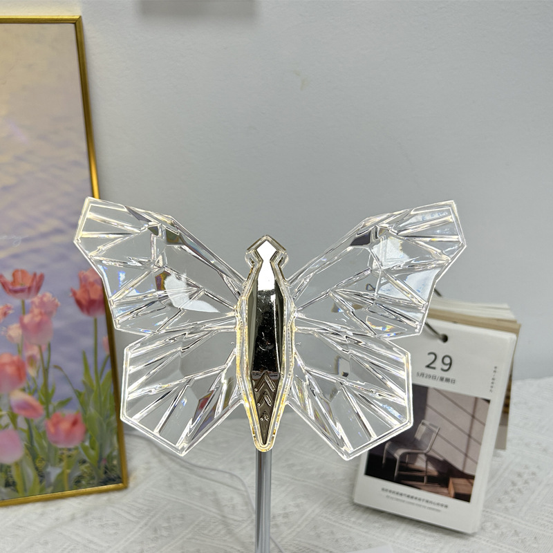 ins轻奢网红氛围灯USB小夜灯创意装饰台灯家居卧室摆件蜻蜓台灯详情4