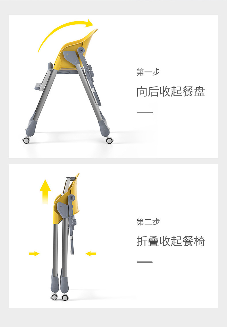 宝宝餐椅儿童吃饭椅子可折叠座椅家用婴儿学坐餐桌椅安全饭桌餐椅详情5