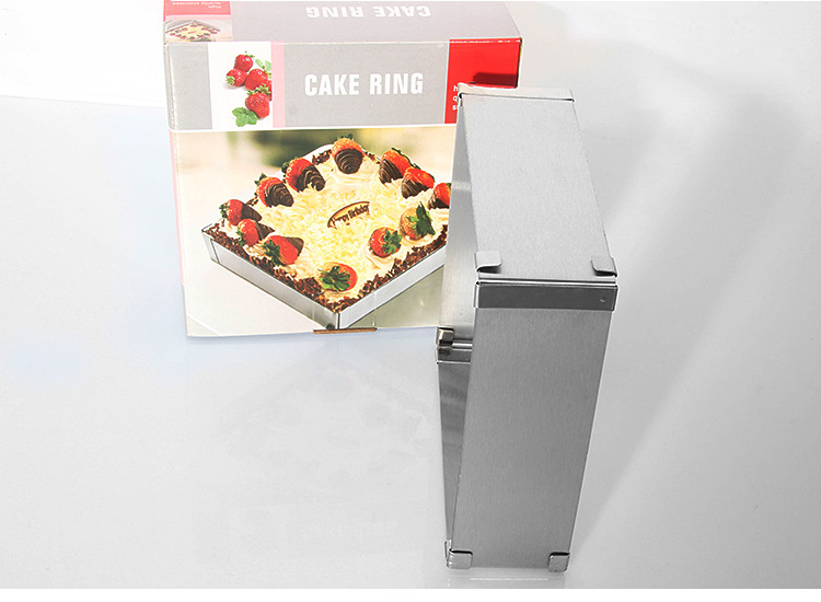蛋糕模不锈钢方形慕斯圈可调节伸缩蛋糕模具烘焙用品烘培DIY工具详情10