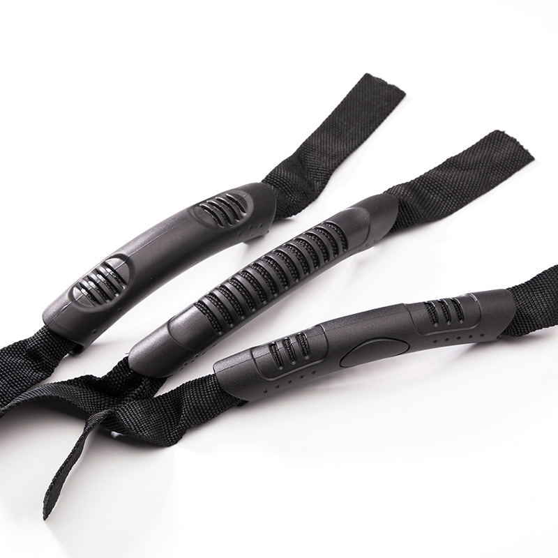 Backpack webbing handle dispatched on the same day. Plastic handle, PVC webbing handle, webbing hollow handle, bag injection handle pic 12