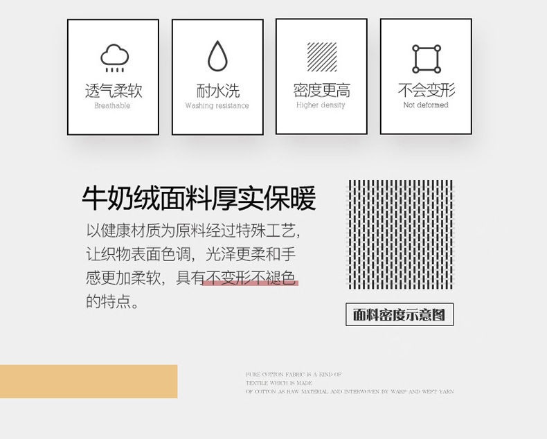 Winter milk velvet bed skirt four-piece set, thickened fleece double bed sheet and duvet cover, coral velvet bedding pic 5