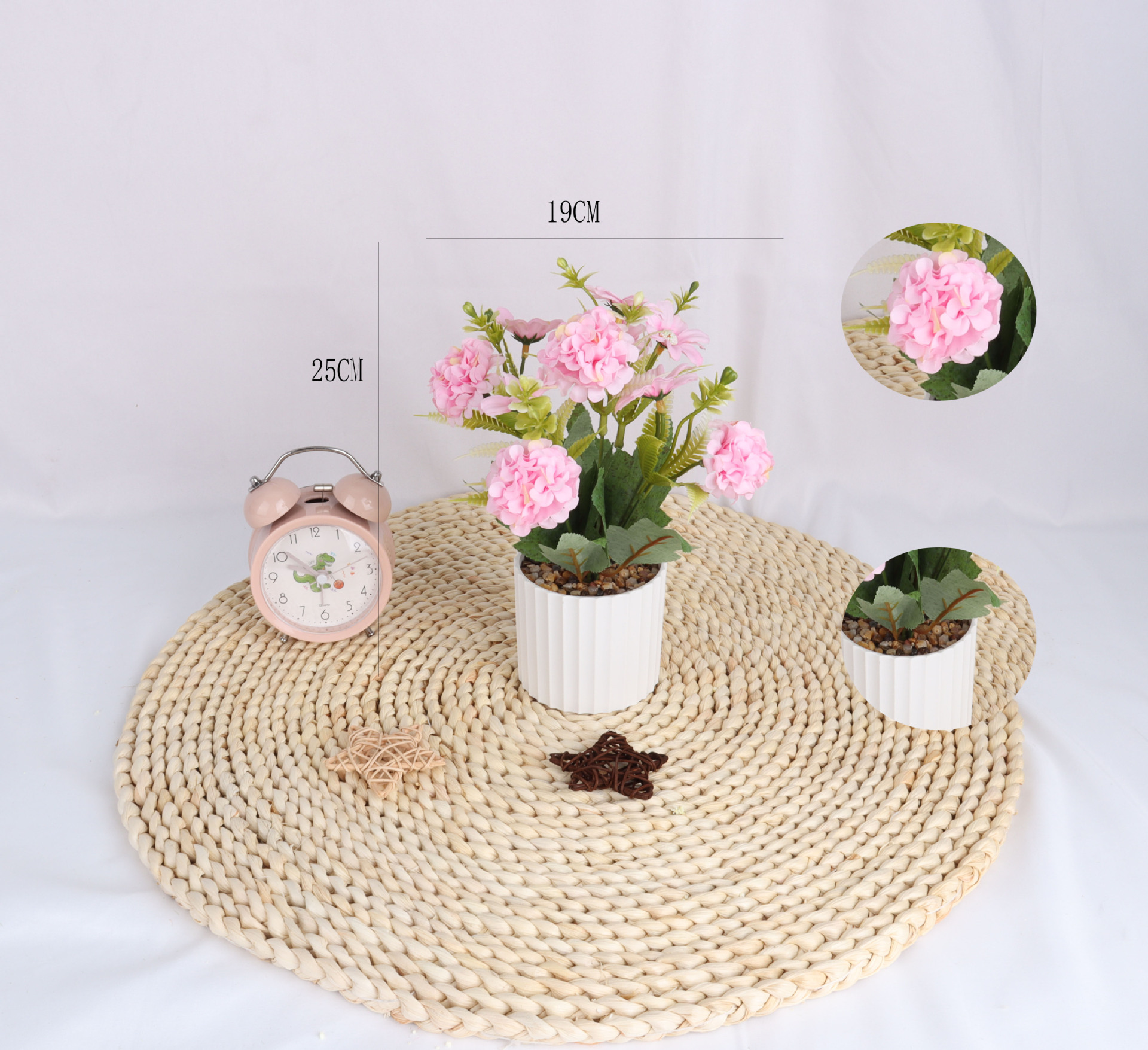 Simulated oil painting bud potted plants/simulated flower bonsai/Furniture ornaments/simulated flower creative interior small ornaments/Yama pic 3