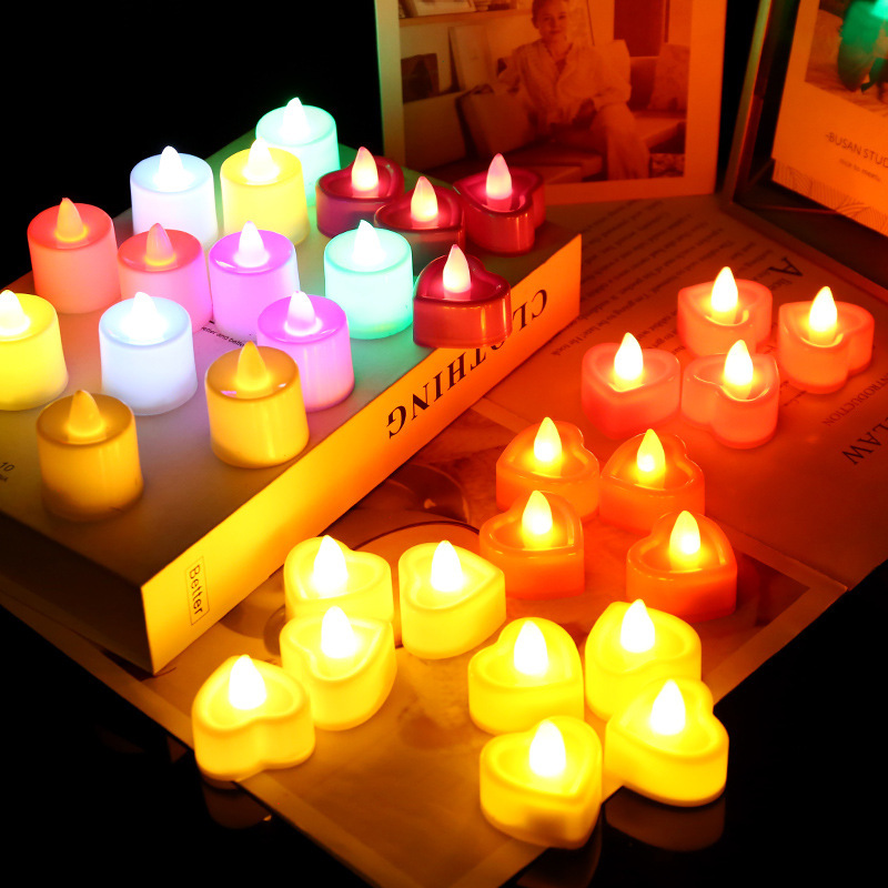 Electronic candle lights, led candle lights, creative wedding birthday and wedding candles, venue decoration props, electronic candles pic 42