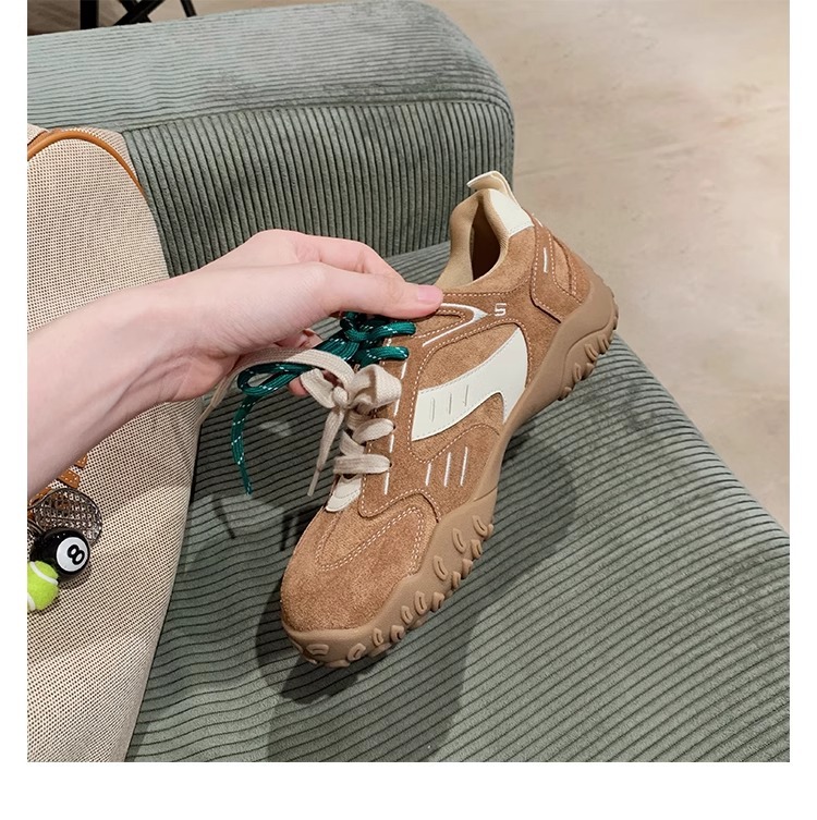 The thick-soled insole height-increasing Forrest Gump shoes of the same style as Grape Mom are the new sporty and casual leather training shoes for women in the autumn and winter of 2024 pic 46