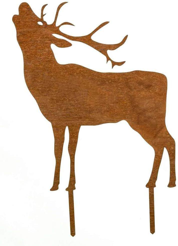 跨境新款创意生锈动物剪影立体庭院地插装饰花园摆件户外插件雕塑详情22