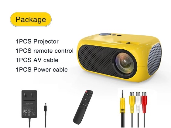 The M24 yg300 projector is a portable home projector that supports both Wi-Fi and mobile phone screens pic 9