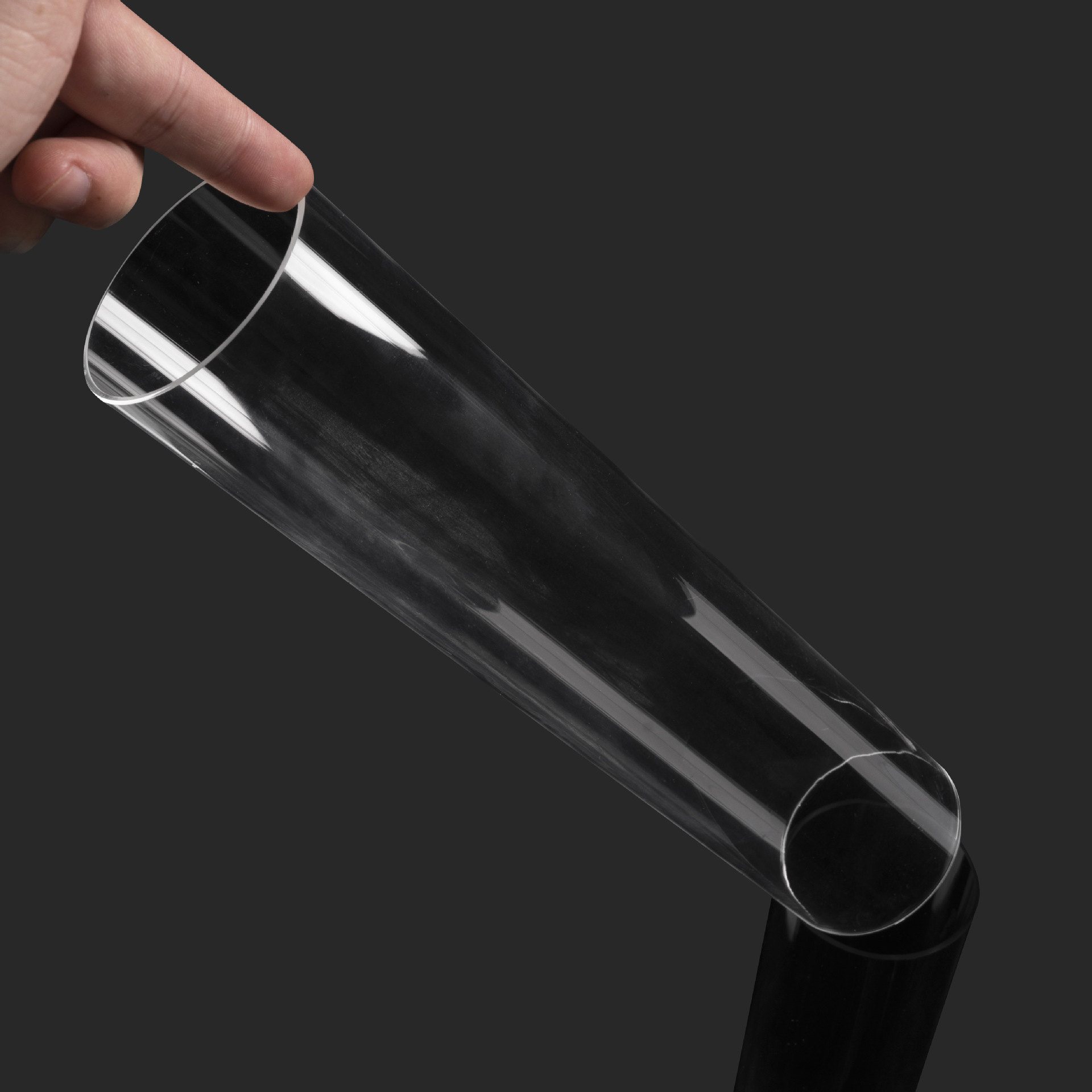 工厂批发现货高清透明无拉痕硬塑料鱼缸水族空心圆管给水pc管详情6