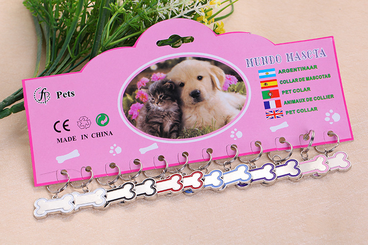 Pet supplies, pet supplies, direct sales of pet supplies, dog identity tags, zinc dog tags, bone metal pet tags, anti-loss dog identity tags, hanging tags pic 8