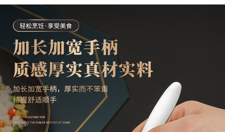 不锈钢勺子批发酒店自助餐高颜值公用分餐勺家用加厚汤匙饭勺餐具详情5