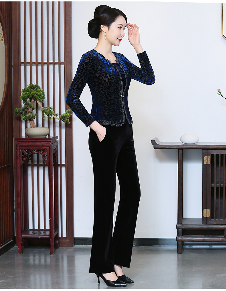Chenwei wei terciopelo otoño top de las mujeres tamaño más grande slim slim barriga vestido de la madre 2022 nueva camiseta de las mujeres pic 16