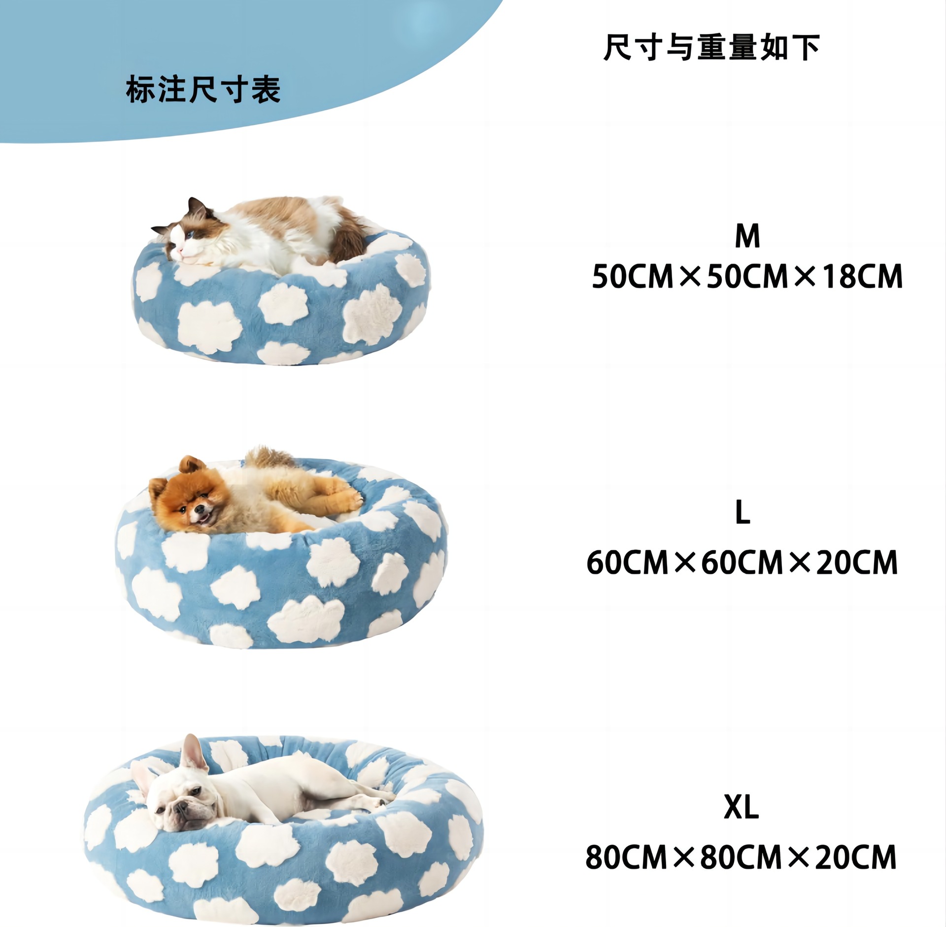厂家直销狗窝亚马逊热销狗窝猫窝宠物圆形猫窝四季通用保暖宠物窝狗窝宠物狗狗用品狗窝宠物服装用品宠物服装用品详情2