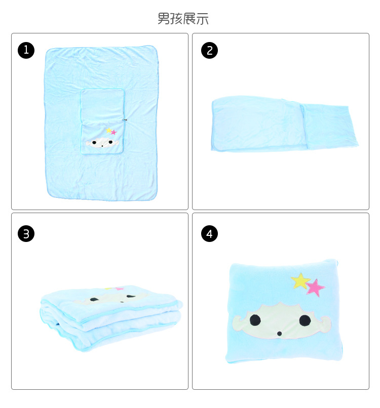 In-stock stock of plush pillows, cartoon Big white embroidered dual-purpose plush pillows, suitable for various uses in cars and offices, plush blankets pic 21