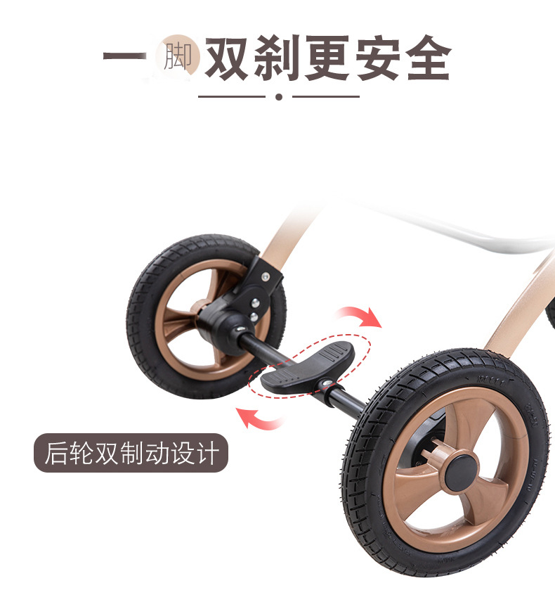 High-view baby strollers that can be sat or lay on, are lightweight, foldable, and have bidirectional shock absorption. Wholesale of baby strollers for newborns pic 15