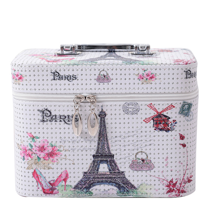韩国多功能埃菲尔铁塔三件套化妆箱便携化妆包防水旅行收纳包详情24