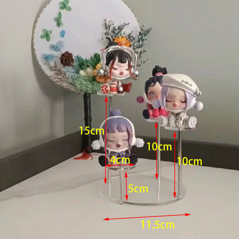 透明亚克力手办架多层方形化妆品香水公仔古玩展示首饰摆件展架详情14