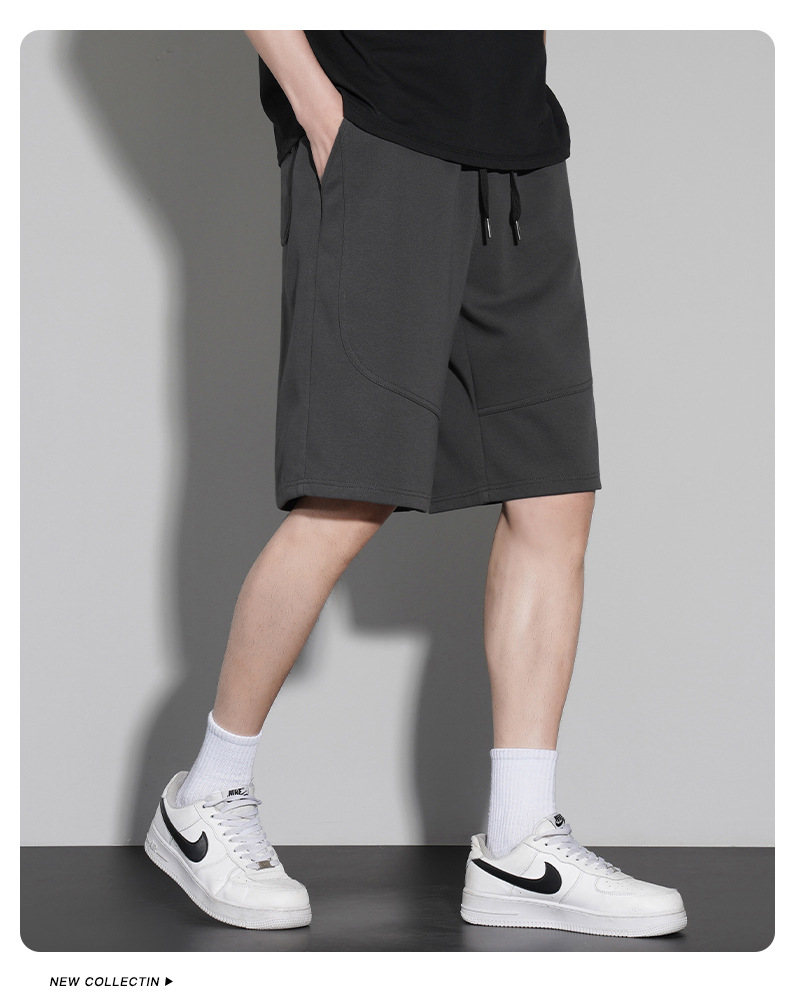 短裤男款夏季纯棉300g沙滩五分裤2023宽松潮流休闲运动裤篮球裤子详情29