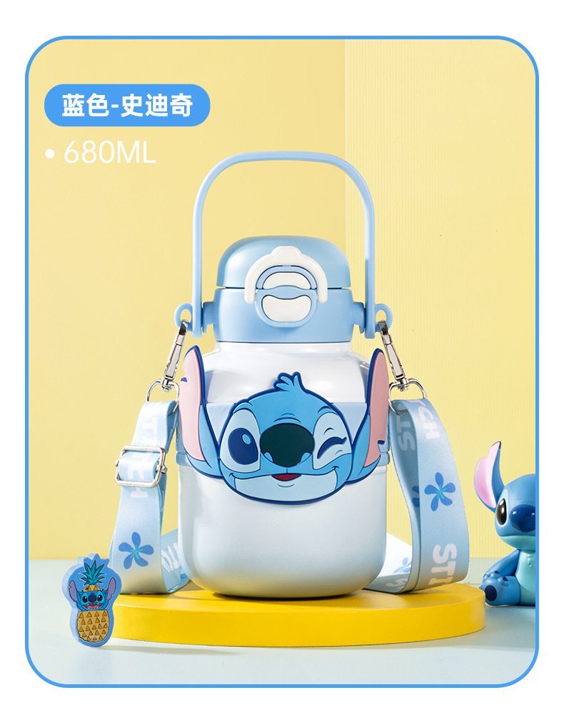 草莓熊儿童保温杯316不锈钢便携大容量双饮杯卡通可爱学生水杯15024详情17