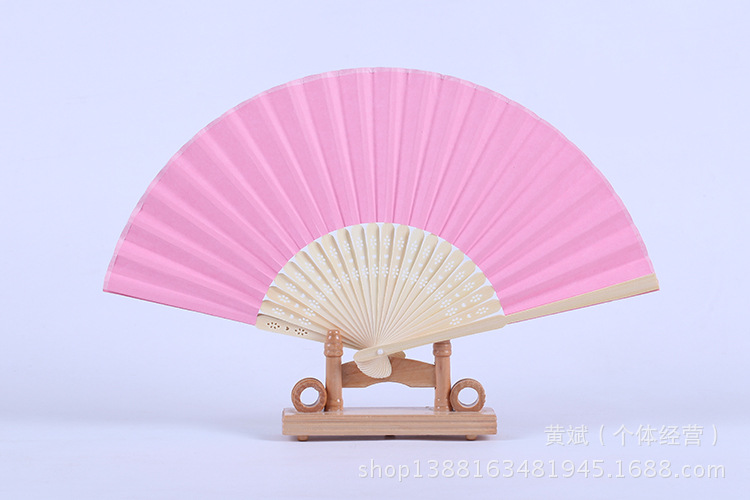 7寸空白折扇儿童绘画涂色纸扇白色彩色扇子幼儿园创意DIY手工材料详情23