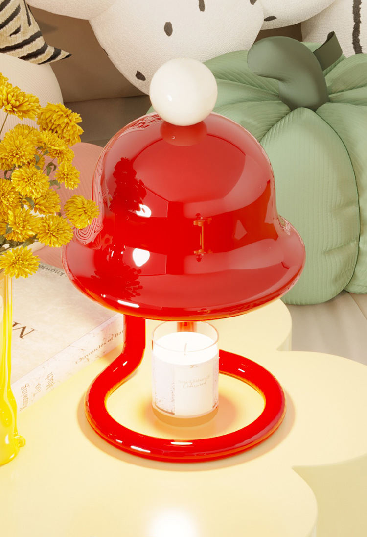 融蜡灯蜡烛香薰灯小众高级照明功能两用台灯插电款氛围灯中山灯具详情10