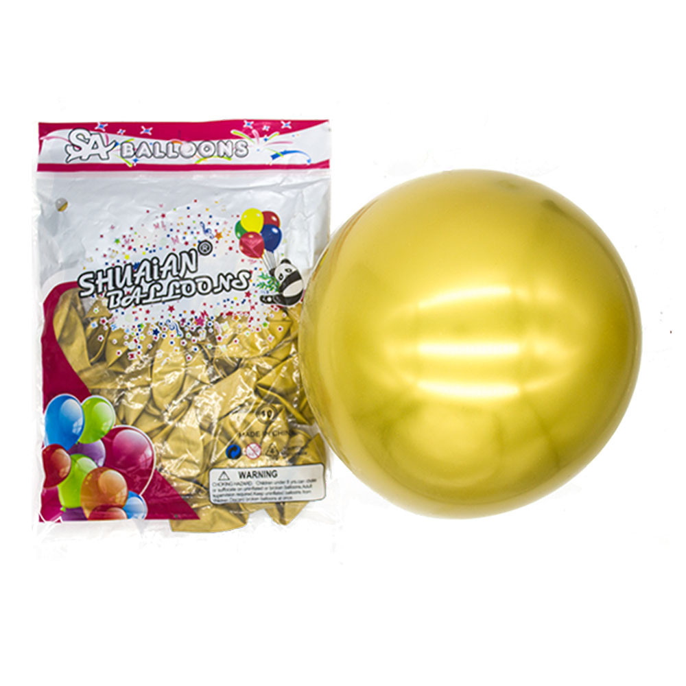 Cross-border new latex metal birthday and New Year party decoration balloons, 5-inch, 10-inch and 12-inch advertising wedding room balloons pic 8