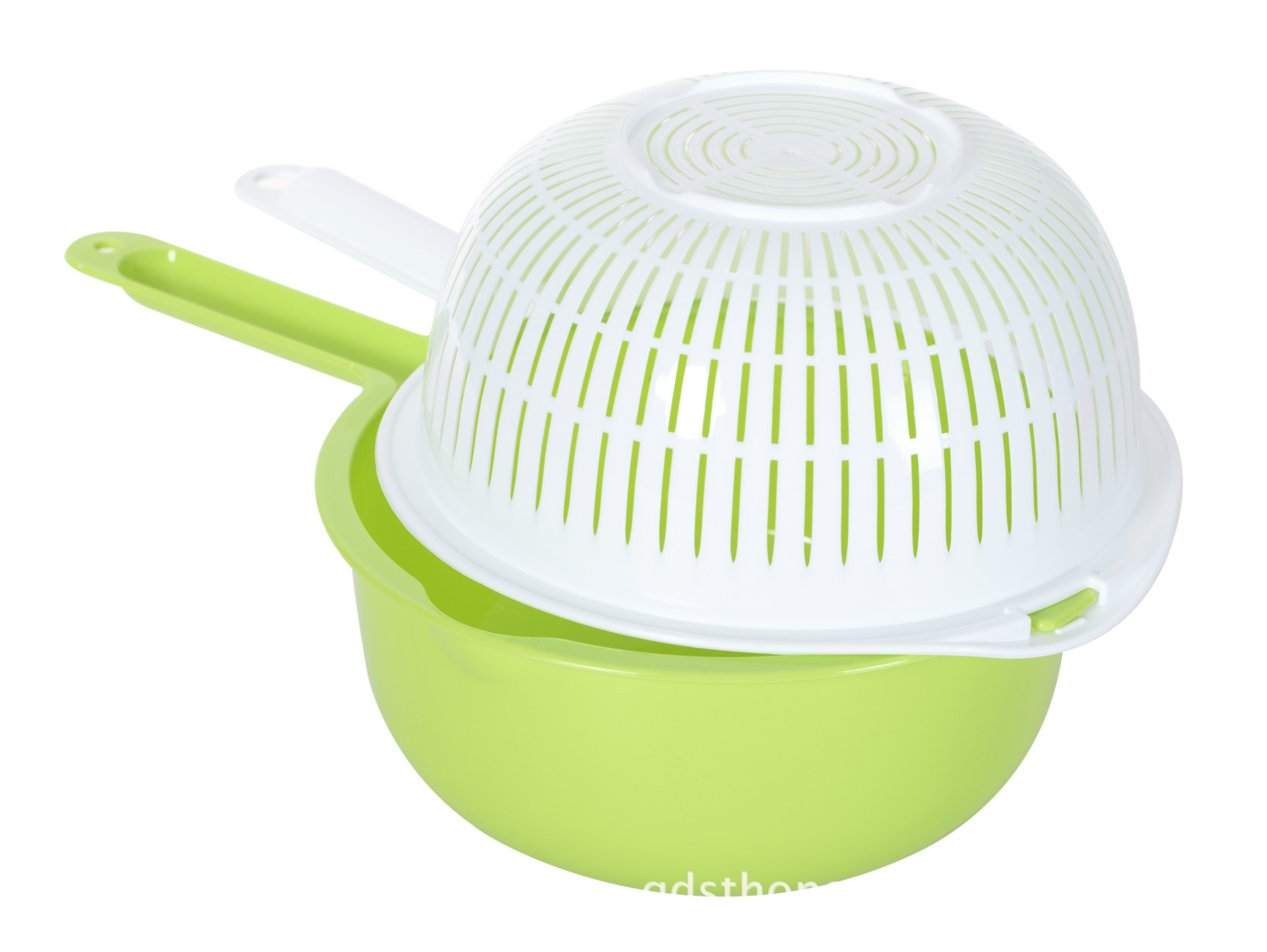 厨房用品滴水筛盆 两件套带手把筛盆 蔬菜水果筛盆详情8