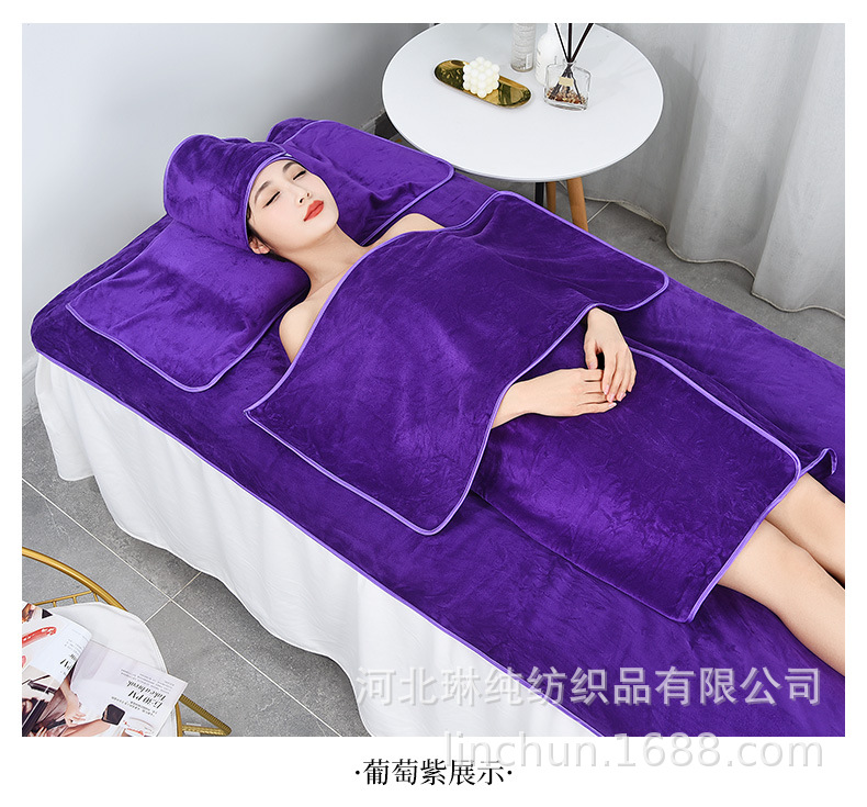 Beauty salon-specific towels with logo, beauty salon towels, bed towels, bath towels, bath skirts, fine fibers, soft and absorbent pic 46