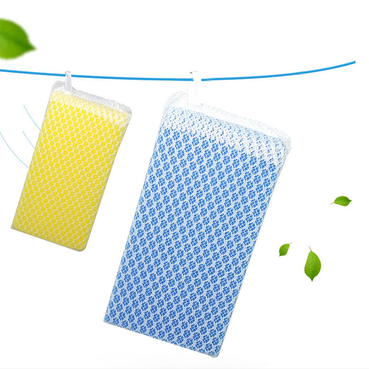 Korean and Japanese sponge scouring pads, kitchen cleaning daily necessities, mesh cloth bags, sponges, sponge blocks pic 2