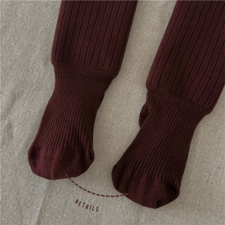 DK600冬季新款儿童打底裤复合色加绒加厚连脚裤宽条复合裤保暖潮详情21