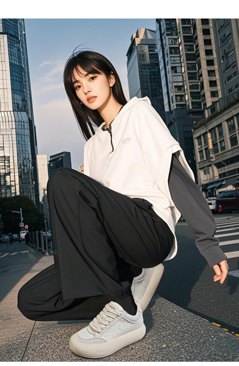 真皮做旧小白鞋女2025春季新款厚底板鞋休闲百搭星星女鞋复古单鞋详情23