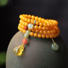 Natural small walnut pumpkin 11mm monkey head bracelet, single-circle Buddhist prayer beads bracelet for men and women, simple Chinese style pic 5