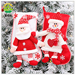 Christmas stocking series, Christmas stockings, dancing dolls, fences, Santa Claus, snowmen, gift stockings, candy stockings pic 9