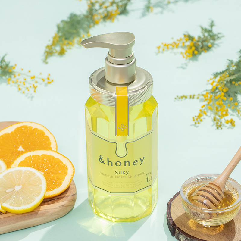 日本进口洗发水安蒂花子honey蜂蜜洗发水 樱花清爽 留香详情11