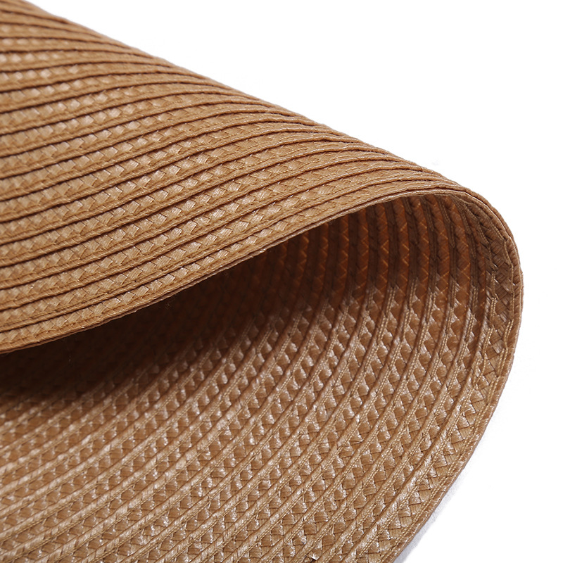 日式彩色编织餐桌垫PP环保圆形西餐垫隔热防水防霉餐布杯垫批发详情18