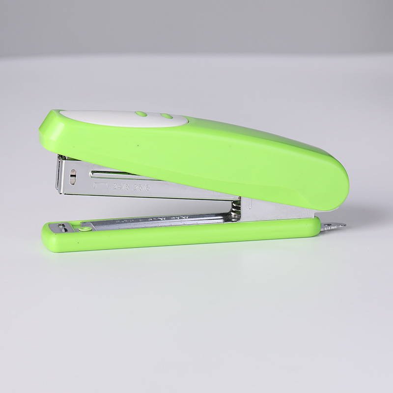 新款创意手握订书机多色简约弧形订书器便携学生办公用品现货批发详情5