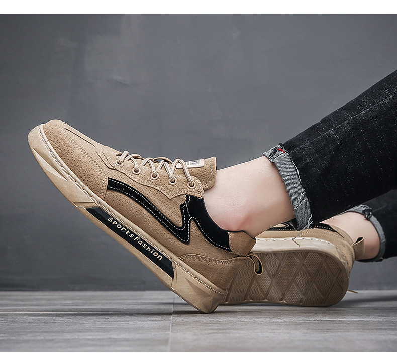 新款工装鞋男2022新款秋冬时尚休闲运动男士板鞋百搭劳保鞋YF902详情20