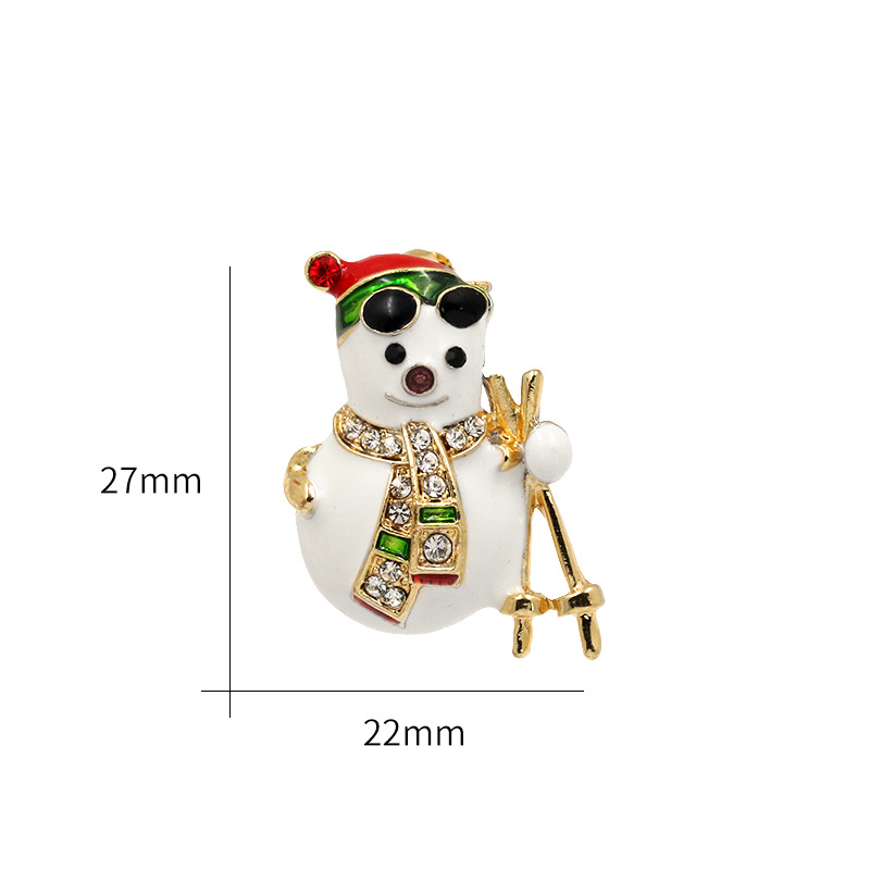 新款圣诞老人圣诞树胸针 复古合金衣服鞋帽配饰胸花 饰品别针详情25