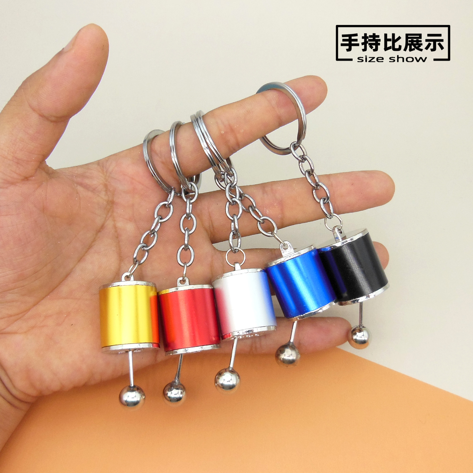 跨境汽车改装钥匙扣挂件创意仿真汽车挂排换挡金属模型小礼品现货详情11