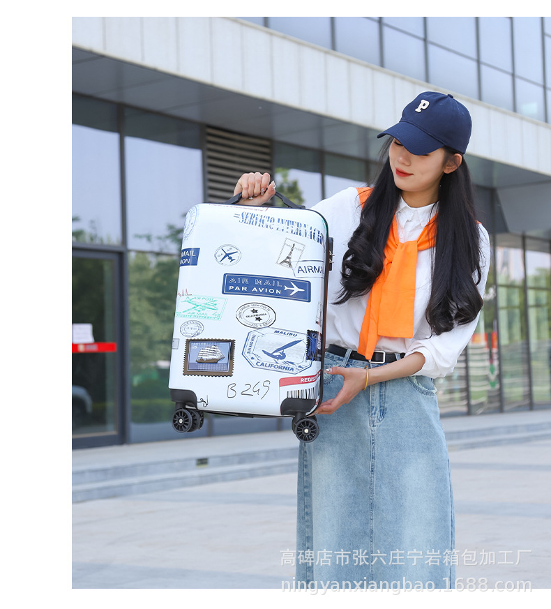 厂家批发套4行李箱拉杆箱男女轻便行李登机旅行箱时尚图案详情19