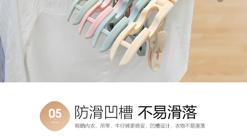Travel folding clothes hangers, multi-purpose small and compact drying clothes hangers for business trips, hotels, Tours and outings, and convenient for carrying sock clips pic 34