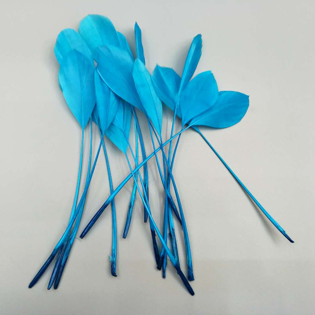The manufacturer wholesales a large quantity of materials for decorative accessories such as large, colorful feather corsages and head flowers made of goose feathers pic 25