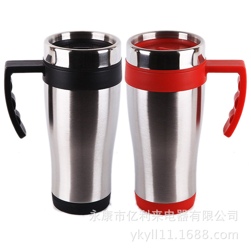 Stainless steel plastic double-layer portable coffee cups are exported to the United States. The original manufacturer produces car cups pic 16
