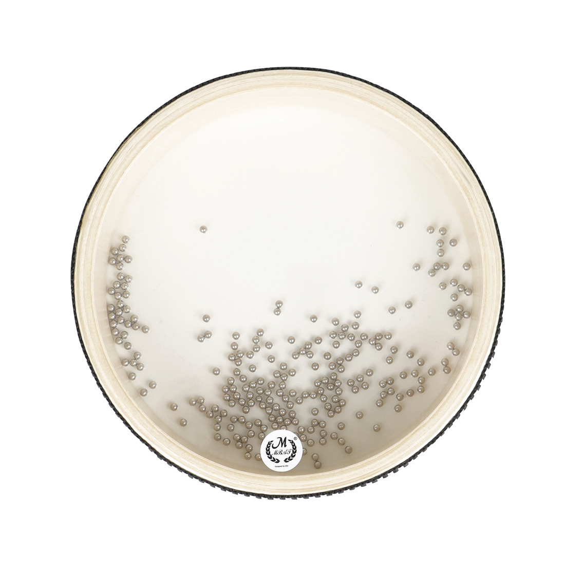 Wholesale of 6-inch double-sided transparent wooden black-edged wave drum instruments from Mebet, Orff percussion instruments for the big wave pic 3